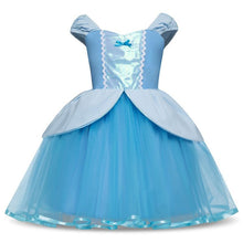 Load image into Gallery viewer, Luxury Modern Fancy Princess Dress for Girls in Purple Elegant color for Halloween Cosplay Costumes FOr Birthday and Wedding Parties
