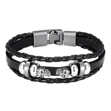 将图片加载到图库查看器，Trendy Modern Jewelry Leather Bracelet Men Braided Multilayer Anchor Bracelets Ladies Rope Chain for Male Jewelry Classic Style
