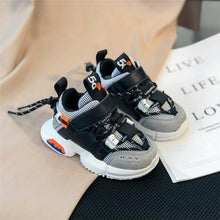 将图片加载到图库查看器，New Kids Shoes Toddler Girls Boy Sneakers Lace Up Design Mesh Breathable Children Tennis Fashion Little Baby Shoes
