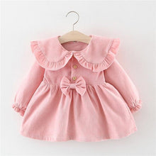 Load image into Gallery viewer, Newborn Baby Girl Cartoon Dress With Bag Infant Clothing Toddler Dress In elegant Design Made for Kids
