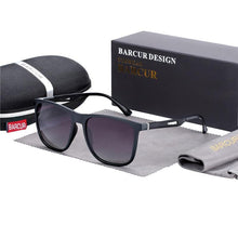 Load image into Gallery viewer, Square High Quality Titanium  Sunglasses for Men Polarized Sunglasses With Mirror Gradient Glasses Titanium  TR90 Frame Oculos De Sol gafas and UV400 Protection
