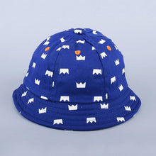 Load image into Gallery viewer, Lovely Baby Hat Soft Cotton Bucket Hat For Baby Boys and Girls Cartoon Bear Star Prints Cap Kids Fishing Hat
