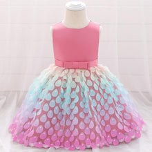 Load image into Gallery viewer, Newborn Baby Girls Clothes Christmas  Princess Dress Lace Colorful Sequins Girls Wedding Party Ball Gown
