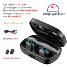 Load image into Gallery viewer, STEVVEX 3500mAh LED Bluetooth Wireless Earphones Headphones Earbuds TWS Touch Control Sport Headset Noise Cancel Earphone Headphone
