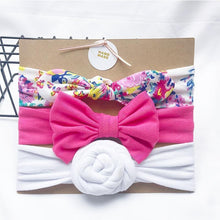 将图片加载到图库查看器，Baby Headbands For Newborn Hair Band Cute Baby Bow Flower Elastic Bow Headwear Kids Gifts Girl Hair Accessories
