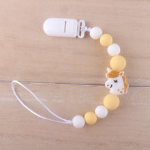Load image into Gallery viewer, Handmade Animal Pendant Pacifier Clips Chain Nipple Holder for Infant Baby Pacifier
