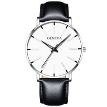 将图片加载到图库查看器，Minimalist Men's Fashion Ultra Thin Watch Simple Men Business Stainless Steel Mesh Belt Quartz Watch Relogio Masculino
