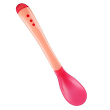 Load image into Gallery viewer, 4 Color Advanced Silicone  Feeding Spoon  Temperature Sensing Weaning Soft Head  Spoons for 4-24 Months Baby And Spoon and Bowl Set
