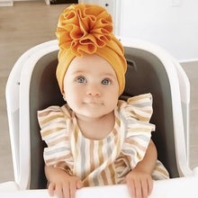 将图片加载到图库查看器，Cute Flower Headband Turban Soft Beanie Hat Infant Toddler Headwear Baby Hair Accessories for Newborn Baby
