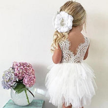 将图片加载到图库查看器，Luxury Toddler Girl Baby Clothing Dresses For 1 Year Birthday Christening Lace Girls Tulle  Infant Party Cake Smash Outfit Dress for Girls 1-6 Years
