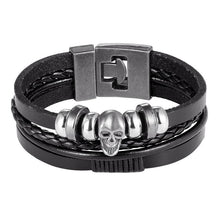 将图片加载到图库查看器，Trendy Modern Jewelry Leather Bracelet Men Braided Multilayer Anchor Bracelets Ladies Rope Chain for Male Jewelry Classic Style
