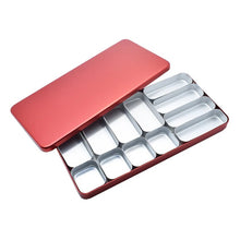 将图片加载到图库查看器，Dental Instrument Diamond Burs Endo Files Holder Box High Temperature Sterilization Case Dentist Tool 12 Cells
