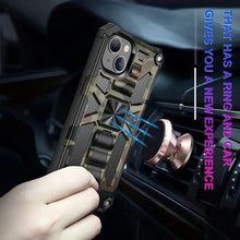 Load image into Gallery viewer, Magnetic Army Green Shockproof Durable Cover Compatible iPhone 14 Case for iPhone 14 Pro Max 14 Plus  11 12 13 Pro Max XS Camouflage Armor  Heavy Protection Phone Case Cover
