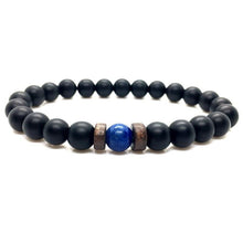 Load image into Gallery viewer, Lava Stone Men Wrist  Bracelet Natural Moonstone Bead Tibetan  Chakra Diffuser Bracelets For Men Jewelry Cool Gifts
