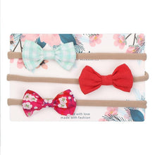 将图片加载到图库查看器，Cute Bow Baby Headband for Girl Nylon Head Bands Turban Newborn Headbands Hairbands for Kids Baby Hair Accessories For Baby
