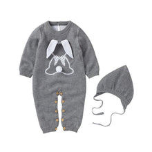 Load image into Gallery viewer, Handmade Modern Luxury Christmas Baby Rompers Newborn Rabbit Baby Jumpsuit Overall Long Sleeve  Baby Boys Clothes
