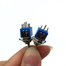 Load image into Gallery viewer, ON OFF ON Switches Miniature Toggle Switch Single Pole Double Throw Mini Waterproof Cap Smart Micro Electronic Gadgets Contacts
