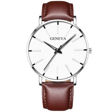 将图片加载到图库查看器，Minimalist Men's Fashion Ultra Thin Watch Simple Men Business Stainless Steel Mesh Belt Quartz Watch Relogio Masculino
