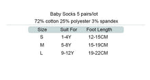 Load image into Gallery viewer, 5Pairs Baby Christmas Socks for Lovely Boy/Girls, Cotton Red Gift Socks In elegant New Year Christmas Style For Baby Kids Set
