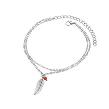 Load image into Gallery viewer, Gold Metal Shell Coconut Tree Female Anklets Barefoot Sandals Foot Summer Double Layers  Foot  Bracelets Leg Jewelry
