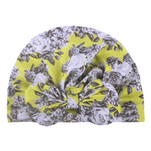 Load image into Gallery viewer, Luxury Modern Donut Baby Beanie Turban Hat Baby Cap Cotton Fruit Print Floral Toddler Baby Girl Cap Design
