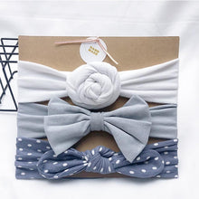 将图片加载到图库查看器，Baby Headbands For Newborn Hair Band Cute Baby Bow Flower Elastic Bow Headwear Kids Gifts Girl Hair Accessories
