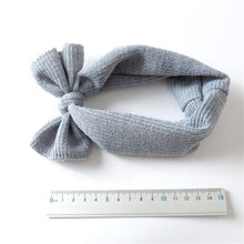 将图片加载到图库查看器，Luxury Modern Designer Baby Headband Girl Knitted Hair Accessories Toddler Knotted Turban Newborn Hair Bows Headwrap
