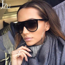 Load image into Gallery viewer, Luxury Popular and Famous Elegant Oversized Big Frame Oval Sqaure Woman Vintage Retro Woman  Sunglasses  With UV400 Protection
