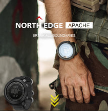 Load image into Gallery viewer, NORTH EDGE Men's sport Digital watch Hours Running Swimming Military Army watches Altimeter Barometer Compass waterproof 50m
