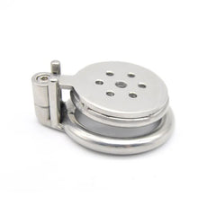 Load image into Gallery viewer, CHASTE BIRD Super Small Stainless Steel Male Cock Penis Trumpet Cage Chastity Device Anti-Off Ring Urethral Catheter V4 Lock
