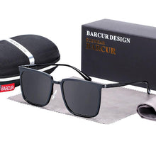 Load image into Gallery viewer, New Elegent Polarized Square Sunglasses Aluminium Magnesium Sunglasses  for Men and Women With UV400 Protection
