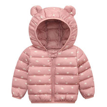 Load image into Gallery viewer, Luxury Modern Designer New Winter Baby Outerwear Hooded Printed Cotton Padded Jacket and Coats For Babies and Girls Kids
