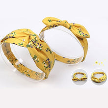 Load image into Gallery viewer, Modern Mother &amp; Daughter Rabbit Ears Bow Hair Bands Cloth Headband Bowknot Headwear Bow

