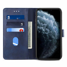 Load image into Gallery viewer, Luxury Red Leather Magnetic Flip Case For Iphone 14 12 13 11 11 Pro Max Xr Xs Max X  Wallet Cover For iphone Leather Wallet Case Card Slots Kickstand Magnetic Buckle Flip Phone Cover
