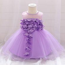 将图片加载到图库查看器，Luxury Modern Designer Toddler Baby Girl Infant Princess Lace Tutu Dress Baby Girl Wedding Dress Kids Party Dress
