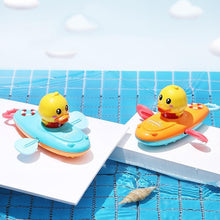 Load image into Gallery viewer, Cartoon Baby Bath Toys Animal Pull Duck Classic Baby Water toy Infant Early Education Bathroom Beach Swiming Toy For Kids
