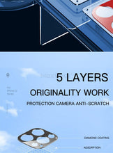 将图片加载到图库查看器，Camera Lens Tempered Glass For iPhone 12 11 Pro Max 12 Mini Full Cover Camera Ring Protector Sticker On iPhone12 Anti Scratch Camera Lens Protector 9H HD Camera Tempered Glass
