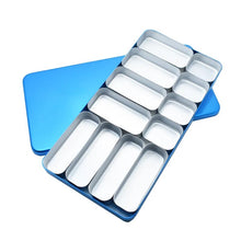 将图片加载到图库查看器，Dental Instrument Diamond Burs Endo Files Holder Box High Temperature Sterilization Case Dentist Tool 12 Cells
