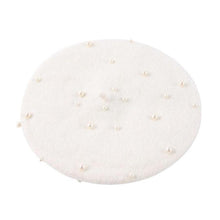将图片加载到图库查看器，Modern Art Wool Baby Hat with Pearls Cat Candy Color Retro Baby Girl Cap Kids Beret Hats for Girls
