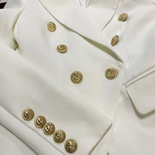 Load image into Gallery viewer, HIGH QUALITY Classic Fashion 2023 Star Style Designer Jacket Women's Slim Fitting Metal Buttons Blazer Plus size S-4XL

