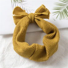 将图片加载到图库查看器，Luxury Modern Designer Baby Headband Girl Knitted Hair Accessories Toddler Knotted Turban Newborn Hair Bows Headwrap
