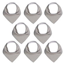 Load image into Gallery viewer, 8PCS/SET Pack Baby Bandana Organic Absorbent Soft Cotton Drool Bibsfor Teething And Feeding Bib For Baby and Kids Feeding
