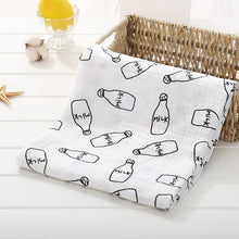 Load image into Gallery viewer, Muslin Cotton Diaper Baby Blankets Newborn Swaddle Blanket Infant Multi Purpose Bath Towel

