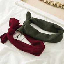 将图片加载到图库查看器，Luxury Modern Designer Baby Headband Girl Knitted Hair Accessories Toddler Knotted Turban Newborn Hair Bows Headwrap
