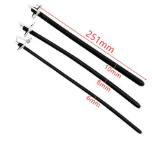 将图片加载到图库查看器，Silicone stainless steel Metal head ring urethral dilators catheter sound man penis plug masturbator sex toy for male
