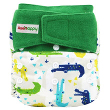 将图片加载到图库查看器，Baby Pocket Cloth Diaper Suede Cloth Inner Washable Reusable Eco-Friendly Nappies Cover Wrap In Modern Elegant Deisgn For Baby
