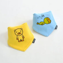 Load image into Gallery viewer, 2 Pcs Baby Bibs Bandana Cotton Double Layers Drool Bib For Boys And Girls Triangle Bibs Infant Towel
