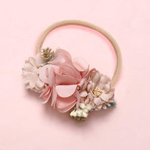 将图片加载到图库查看器，Modern Fashion Floral Headband Newborn Baby Elastic Hairbands Pearl Fresh Style Bow Knot For Girls
