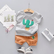 Load image into Gallery viewer, Fashion Infant  Clothing Set for Boys and Girls Cute Summer Casual Clothes Set  Top+Shorts Kids Clothes Summer Edition T shirt and Pants Set
