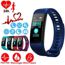 Load image into Gallery viewer, Smart Watch Sports Fitness Activity Heart Rate Tracker Blood Pressure wristband IP67 Waterproof band Pedometer for IOS Android
